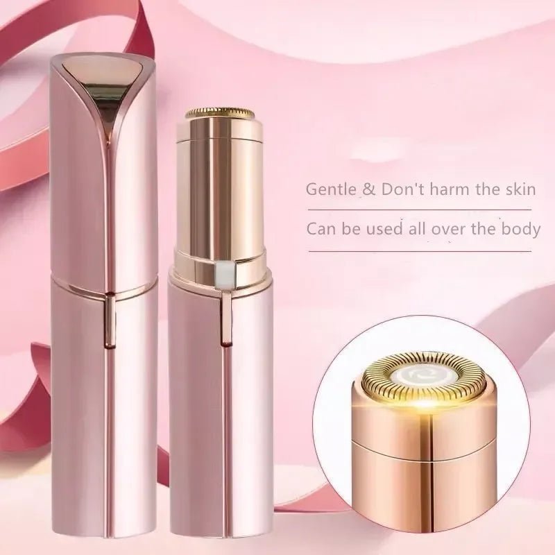 New Electric Facial Hair Removal Epilator Eyebrow Lipstick Shape Painless Facial Sensitive Areas Bikini Depilator Shaver Trimmer - TRENSET