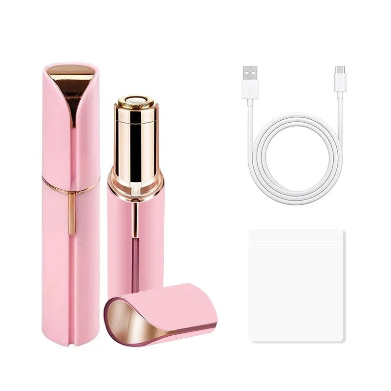 New Electric Facial Hair Removal Epilator Eyebrow Lipstick Shape Painless Facial Sensitive Areas Bikini Depilator Shaver Trimmer - TRENSET