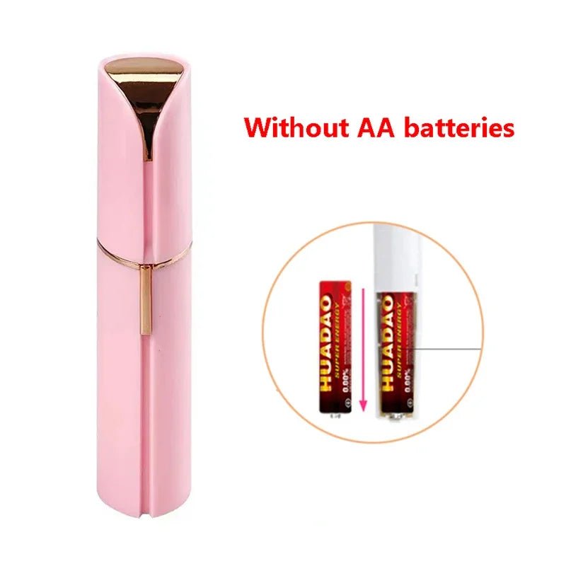 New Electric Facial Hair Removal Epilator Eyebrow Lipstick Shape Painless Facial Sensitive Areas Bikini Depilator Shaver Trimmer - TRENSET