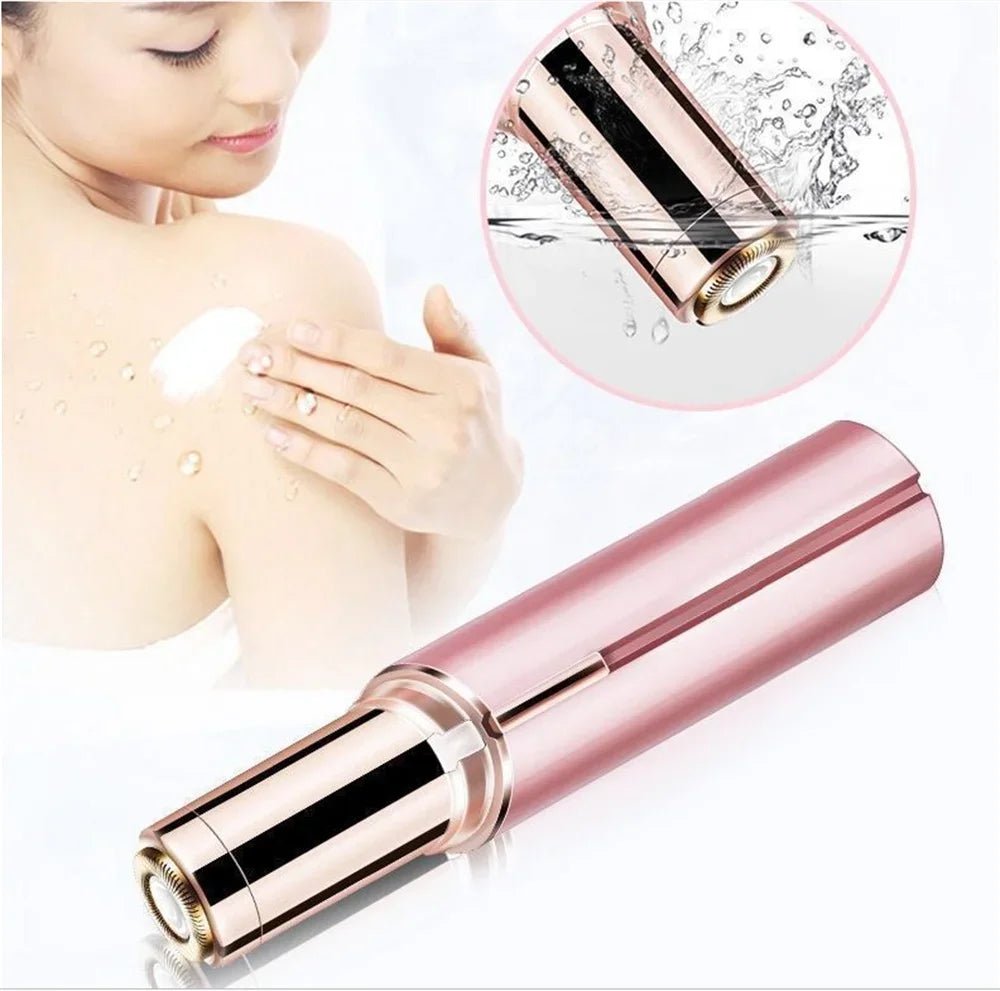 New Electric Facial Hair Removal Epilator Eyebrow Lipstick Shape Painless Facial Sensitive Areas Bikini Depilator Shaver Trimmer - TRENSET