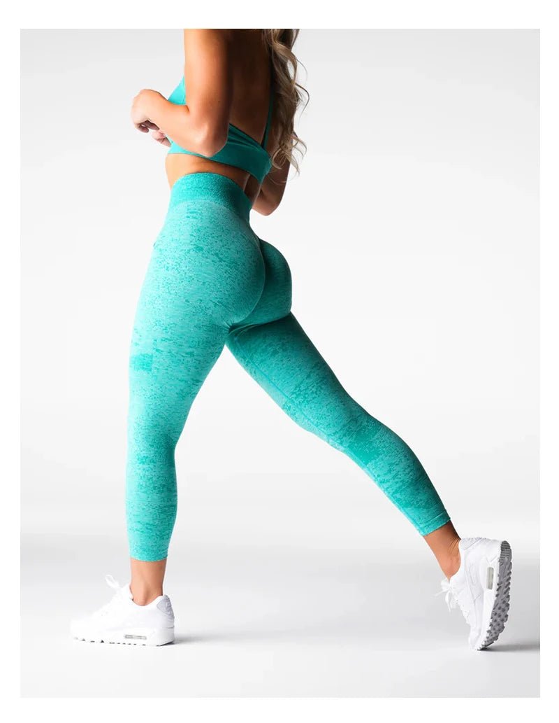 TKITK Digital Women Yoga Leggings Hips Lifting Gym Seamless Sport Pants High Waist Fitness Bubble Butt Workout Running Pants - TRENSET