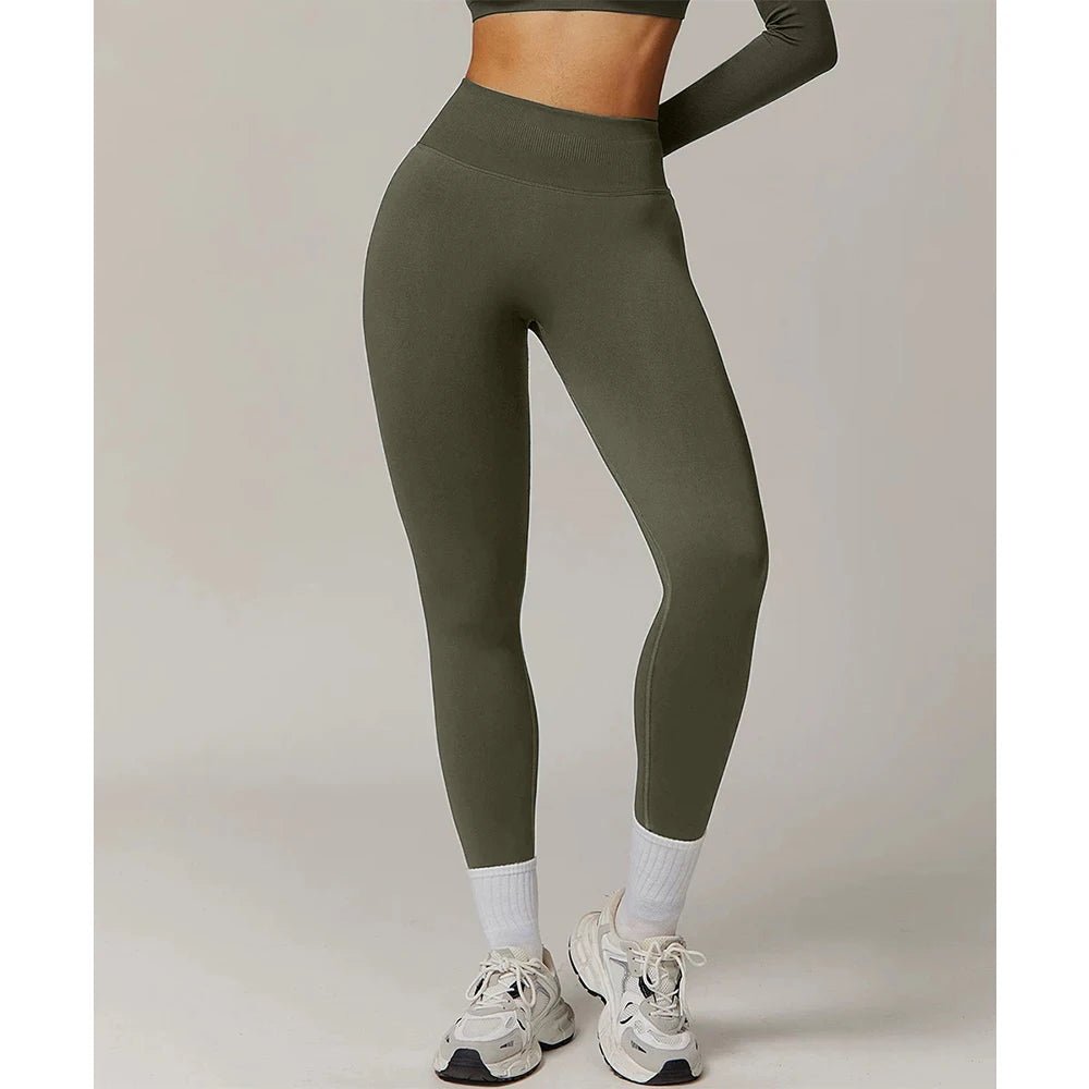 Women's High Waist Yoga Leggings Seamless High Stretchy Butt Lifting Breathable Sports Pants for Women Gym Leggings - TRENSET