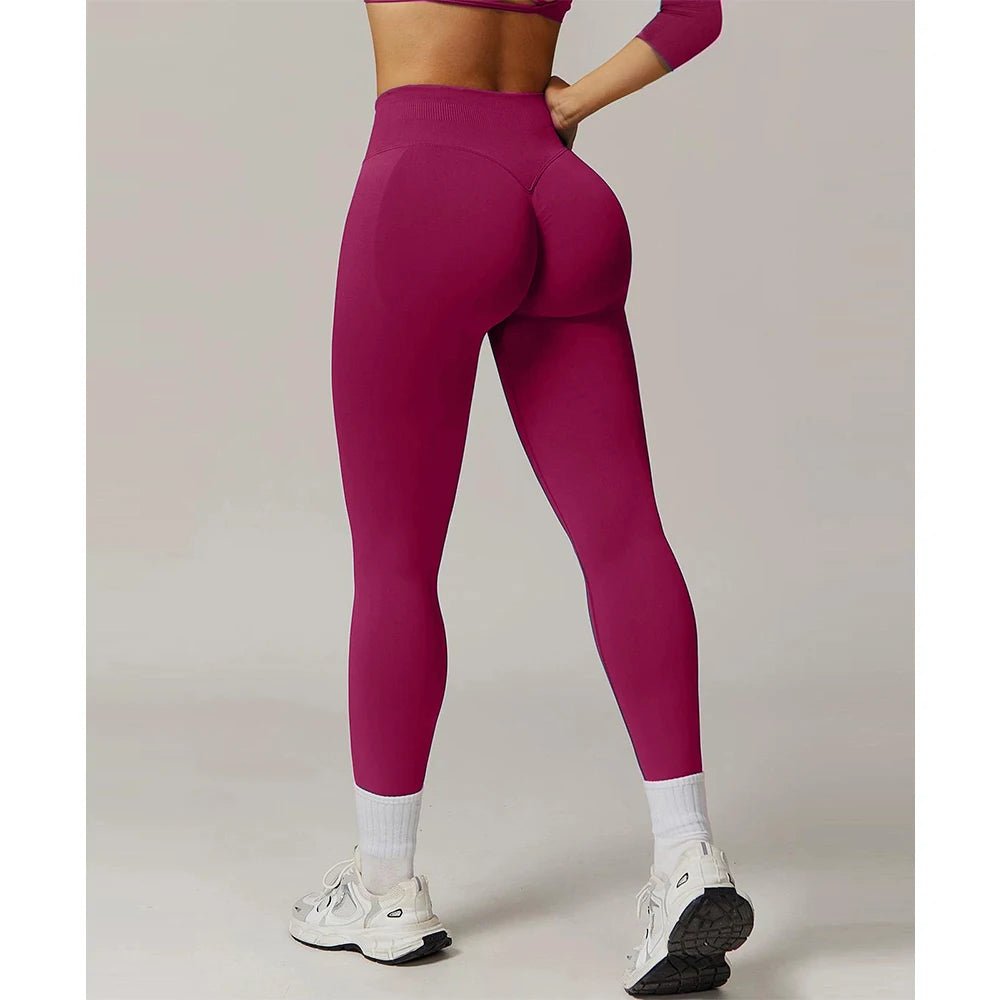 Women's High Waist Yoga Leggings Seamless High Stretchy Butt Lifting Breathable Sports Pants for Women Gym Leggings - TRENSET
