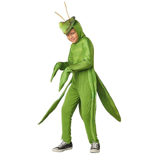 2025 New Arrival Halloween Green Grasshopper Insect Book Week Outfit Dress Up Child Praying Mantis Costume - TRENSET