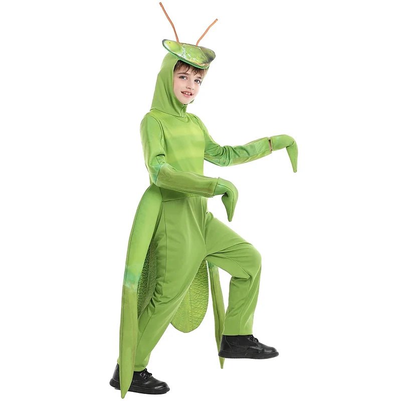 2025 New Arrival Halloween Green Grasshopper Insect Book Week Outfit Dress Up Child Praying Mantis Costume - TRENSET