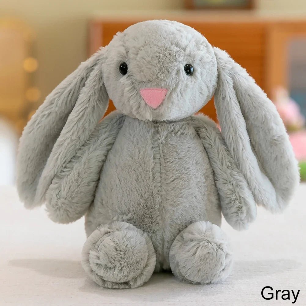 25cm Long Ear Soft Stuffed Bunny Doll Cute Rabbit Plush Toy Sleeping Toy Girls Kids Baby Plush Birthday Gifts - TRENSET