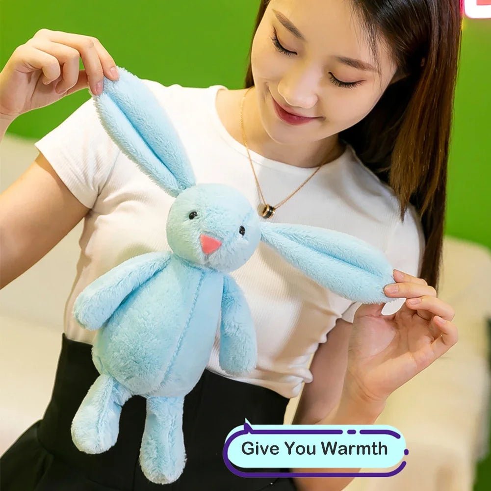 25cm Long Ear Soft Stuffed Bunny Doll Cute Rabbit Plush Toy Sleeping Toy Girls Kids Baby Plush Birthday Gifts - TRENSET