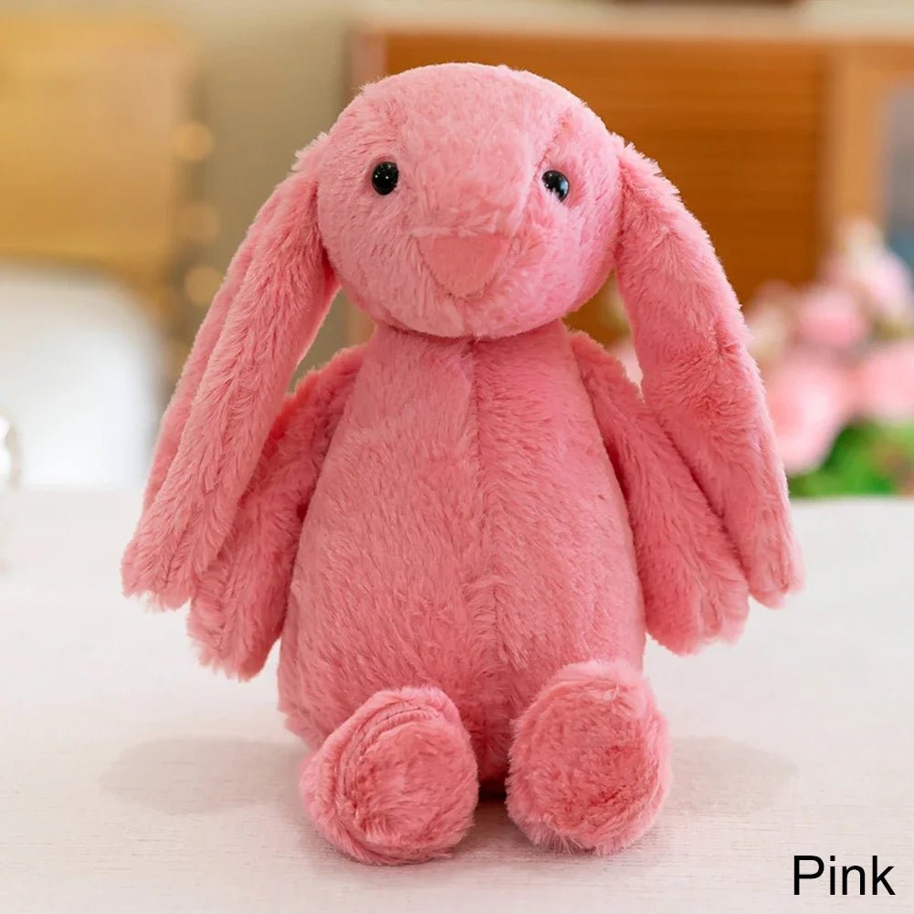 25cm Long Ear Soft Stuffed Bunny Doll Cute Rabbit Plush Toy Sleeping Toy Girls Kids Baby Plush Birthday Gifts - TRENSET