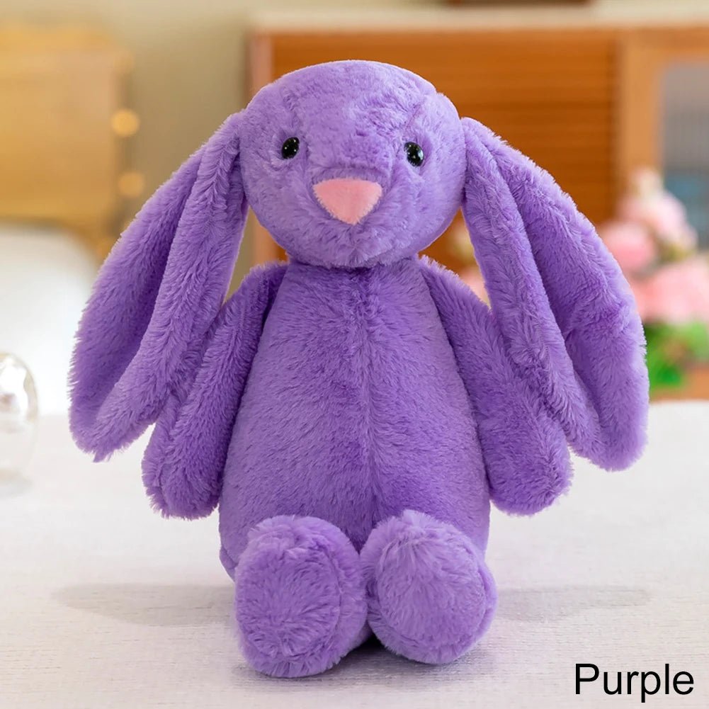 25cm Long Ear Soft Stuffed Bunny Doll Cute Rabbit Plush Toy Sleeping Toy Girls Kids Baby Plush Birthday Gifts - TRENSET