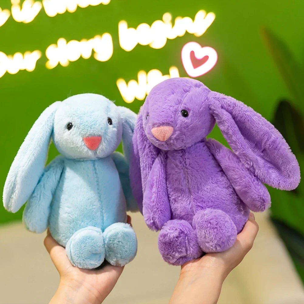 25cm Long Ear Soft Stuffed Bunny Doll Cute Rabbit Plush Toy Sleeping Toy Girls Kids Baby Plush Birthday Gifts - TRENSET