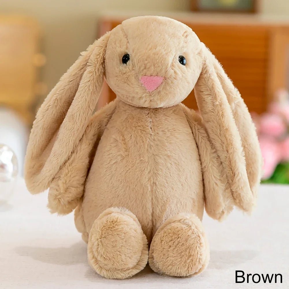 25cm Long Ear Soft Stuffed Bunny Doll Cute Rabbit Plush Toy Sleeping Toy Girls Kids Baby Plush Birthday Gifts - TRENSET