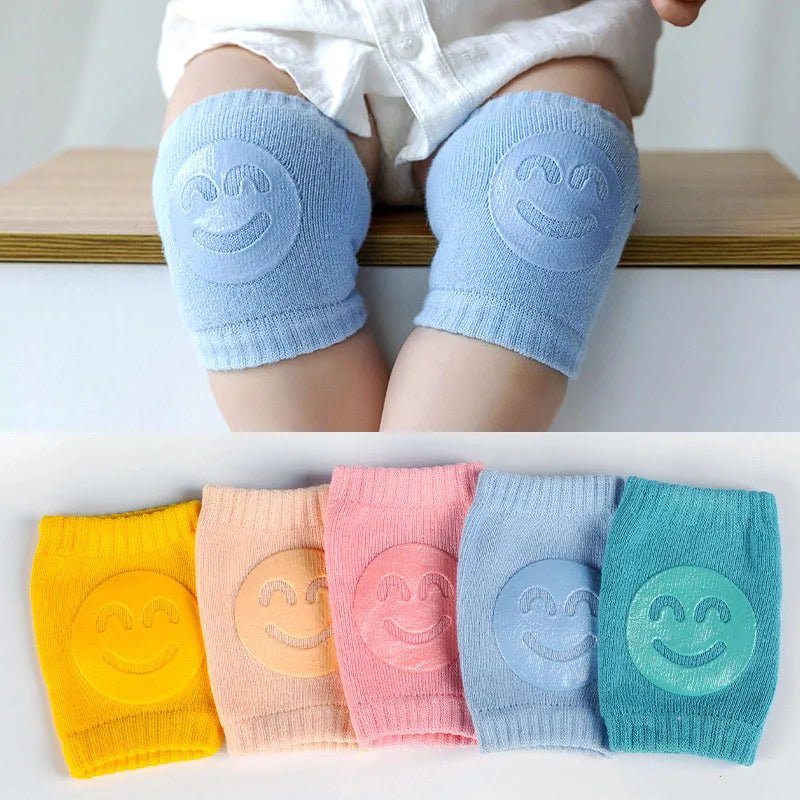5Pairs Baby Knee Pads Toddler Crawling Anti - Slip Solid Infant Boys Girls Elbow Cushion Pad Safety Protector Toddler Leg Warmer - TRENSET