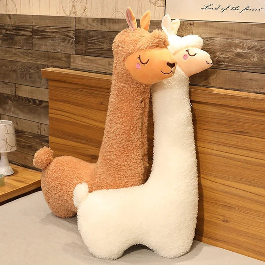 75 - 130cm Lovely Alpaca Plush Toy Soft Stuffed Cute Sheep Llama Animal Dolls Sleep Pillow Cushion Home Bed Decor Gift - TRENSET