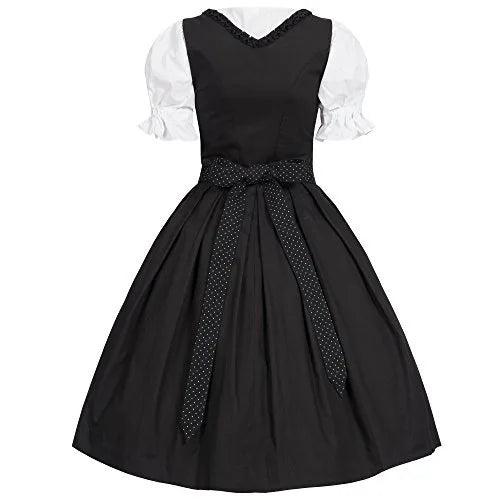 Deutsches Damen-Biermädchen-Dirndl, bayerisches Oktoberfestkleid mit Schürze, Kostüme, Party, Halloween, Kostüm, Übergröße S-5XL