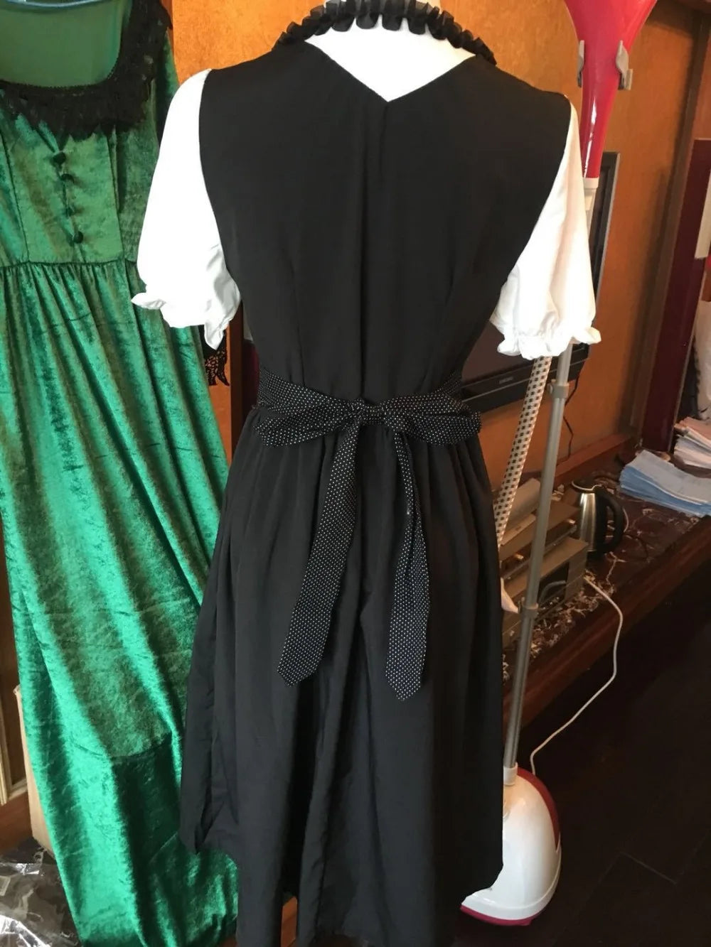 Deutsches Damen-Biermädchen-Dirndl, bayerisches Oktoberfestkleid mit Schürze, Kostüme, Party, Halloween, Kostüm, Übergröße S-5XL