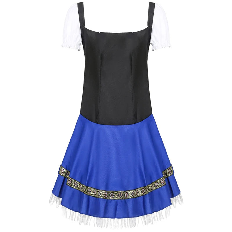 Klassisches bayerisches Oktoberfest-Kostüm, Karneval, Bierfest, Taverne, Clubs, Dirne, Cosplay, Partykleid, Halloween
