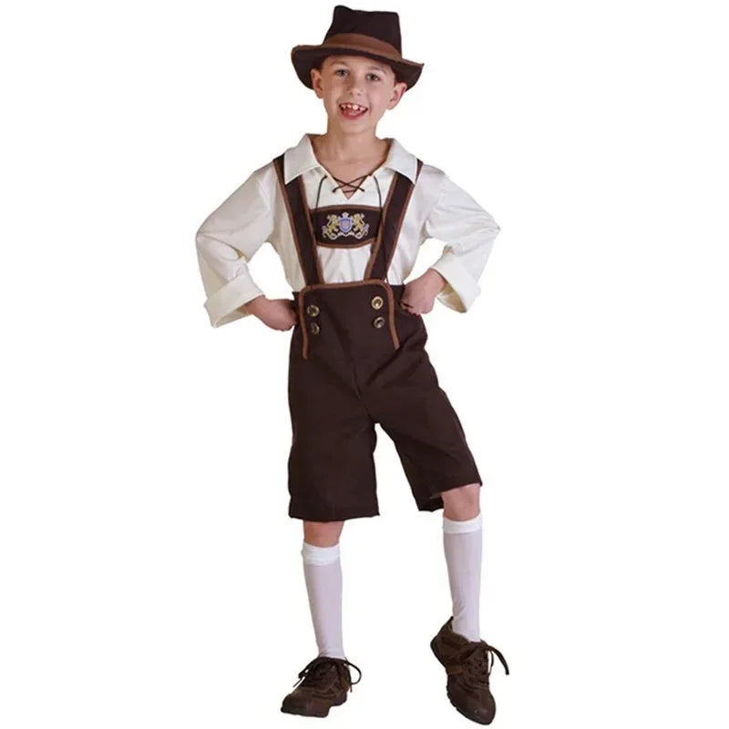 Bayerische Fantasia Festival Party Kinder Bier Mädchen Cospaly Kleid Deutsch Oktoberfest Kinder Kostüm Jungen Oktoberfest Kostüme