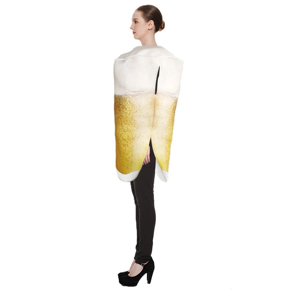 Zawaland Bierfest-Kostüm für Damen, lustiger Verkleidungsanzug, Halloween, Karneval, Purim-Outfit, Schwamm, Oktoberfest-Kleidung, 80 x 56 cm