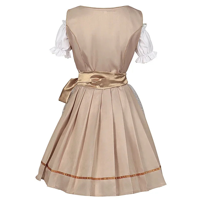 Damen Dirndlkleid Oktoberfest Dirndlkleid Mittelalterkleid Oktoberfest ...