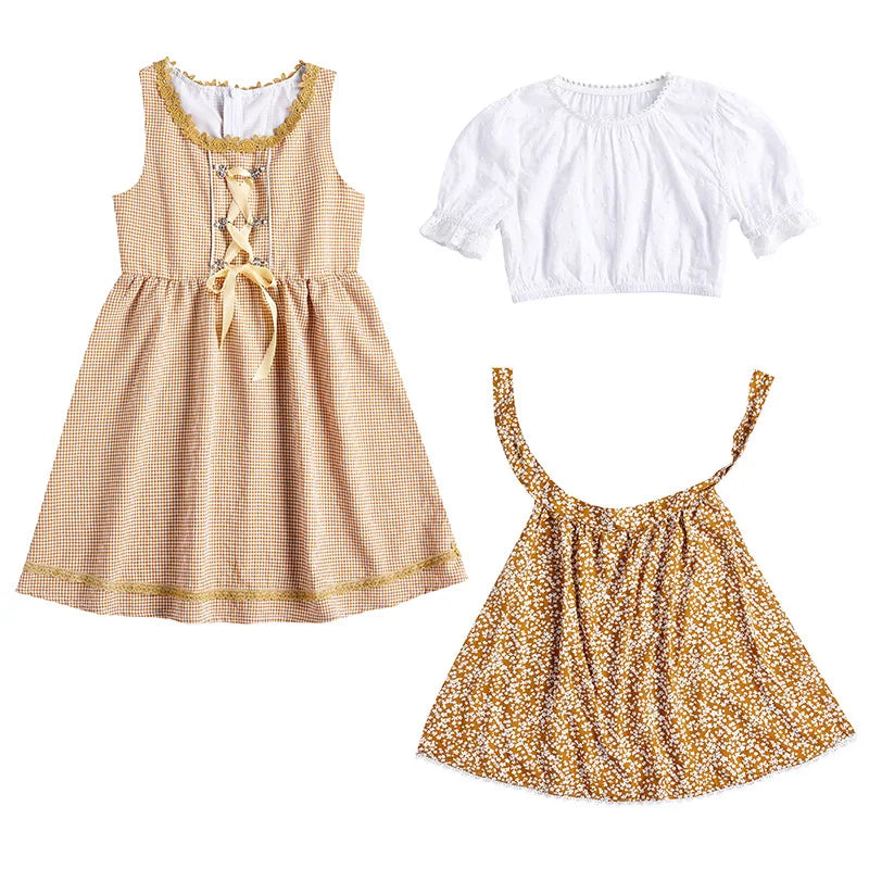 Kinder Jungen Mädchen Oktoberfest Kostüme Bayerisches Dirndl Kleid Kinder Lederhosen Cosplay Karneval Party Halloween Kostüm