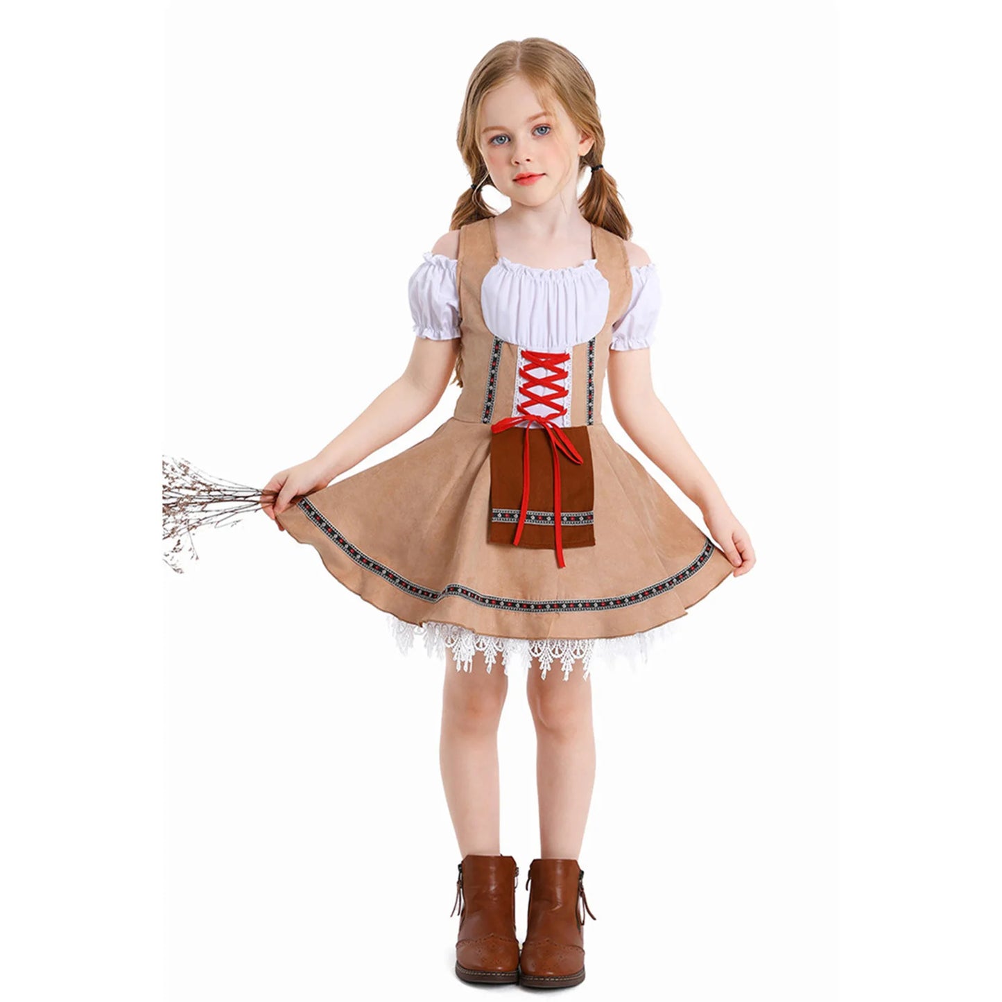 Oktoberfest Kostüme für Kinder, deutsches Oktoberfest-Kleid, Mädchen, bayerisches Festival, Party, Bier, Mädchen, Karneval, Cosplay, Dirndl, Halloween