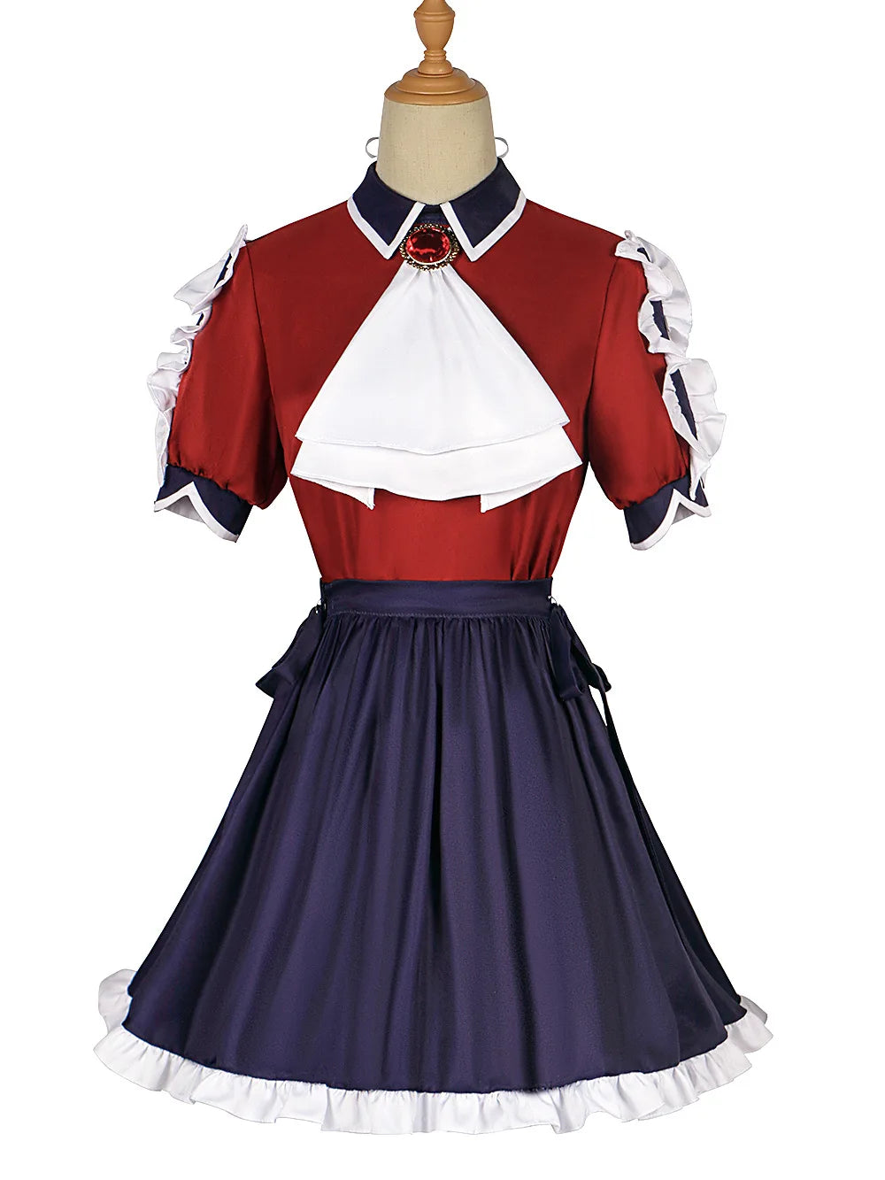 Oshi No Ko Arima Kana/Hoshino Ruby Gesangs- und Tanzaufführungskleid Mädchen Rote Uniform Halloween Anime Karneval Crossdressing-Set