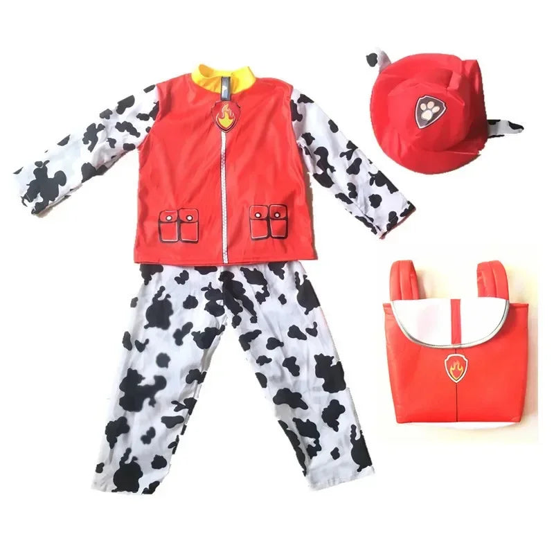Anime Dog Patrol Kinder Tops Hosen Rucksack Hut Marshall Chase Skye Zuma Rubble Kinder Patrol Uniformen Halloween Cosplay Kostüm