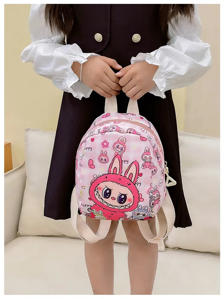 New Large Capacity Children's Backpack Cartoon Cute Primary School Bag Nursery Wear Resistant Double Shoulder Bag Nylon Material