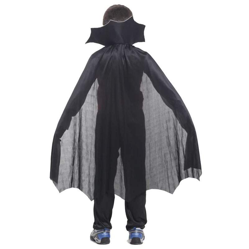 Kinder Vampir Cosplay Halloween Kostüme Jungen Fantasy Graf Dracula Gruselige Kleidung Outfits mit Vampirumhängen