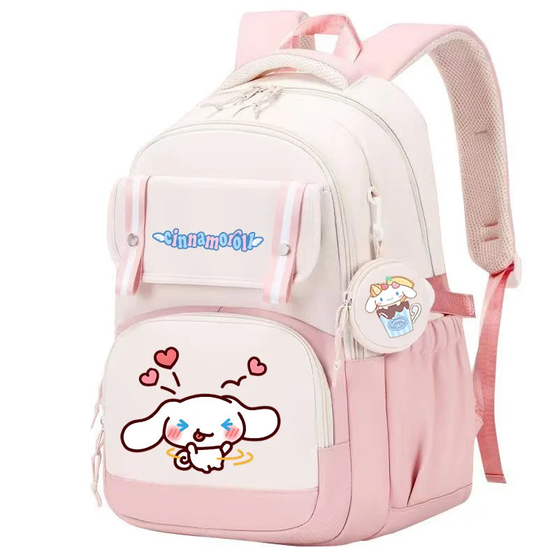 Cinnamoroll Backpack Boys Girls Bookbag Bag Teenager Children Knapsack Schoolbag Rucksack Mochila With Coin Purse