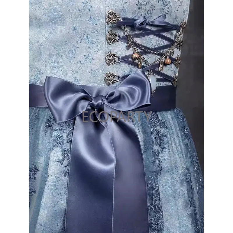 Deutsches Münchner Oktoberfest Biermädchen Dirndlkleid Bayerisches Traditionelles Karnevalsparty Wirtshaus Dirndl Kellnerin Cosplay Kostüm