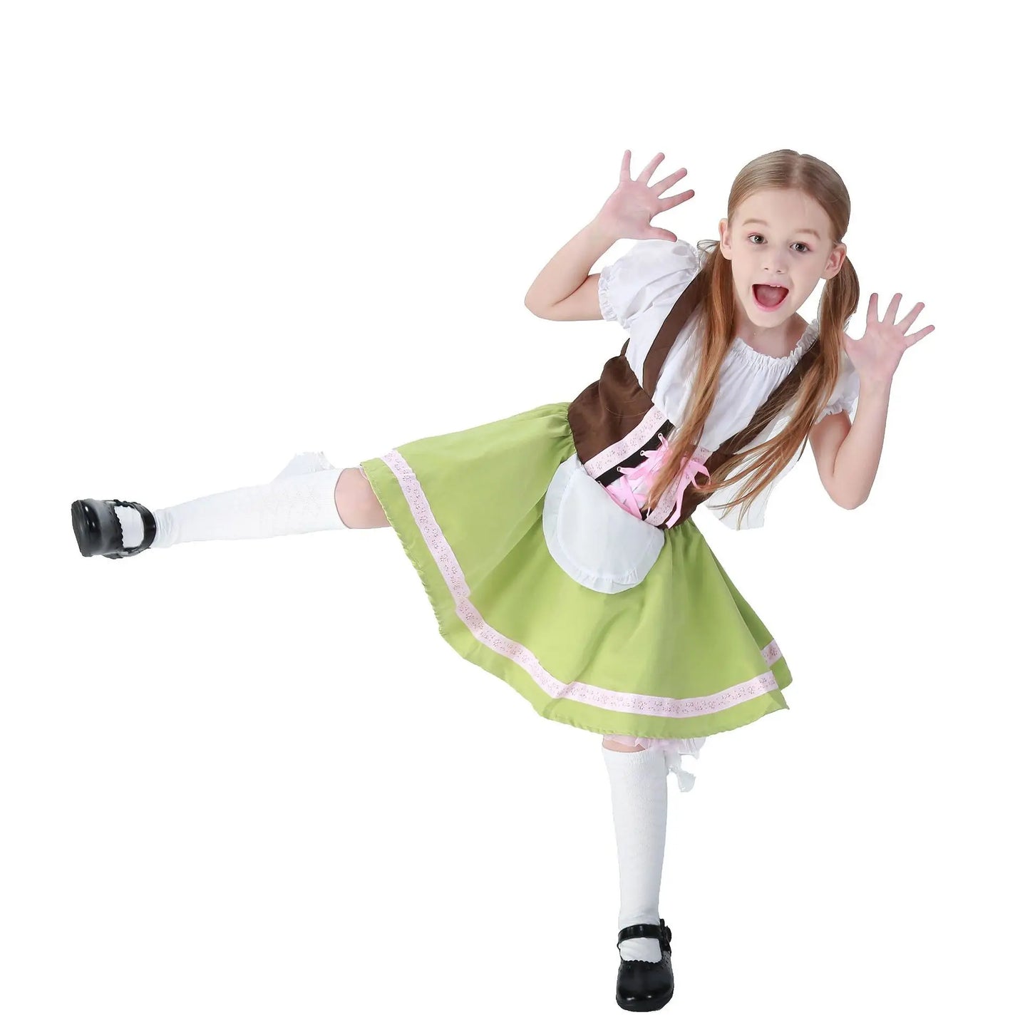 Kinder Jungen Mädchen Oktoberfest Kostüme Bayerisches Dirndl Kleid Kinder Lederhosen Cosplay Karneval Party Halloween Kostüm