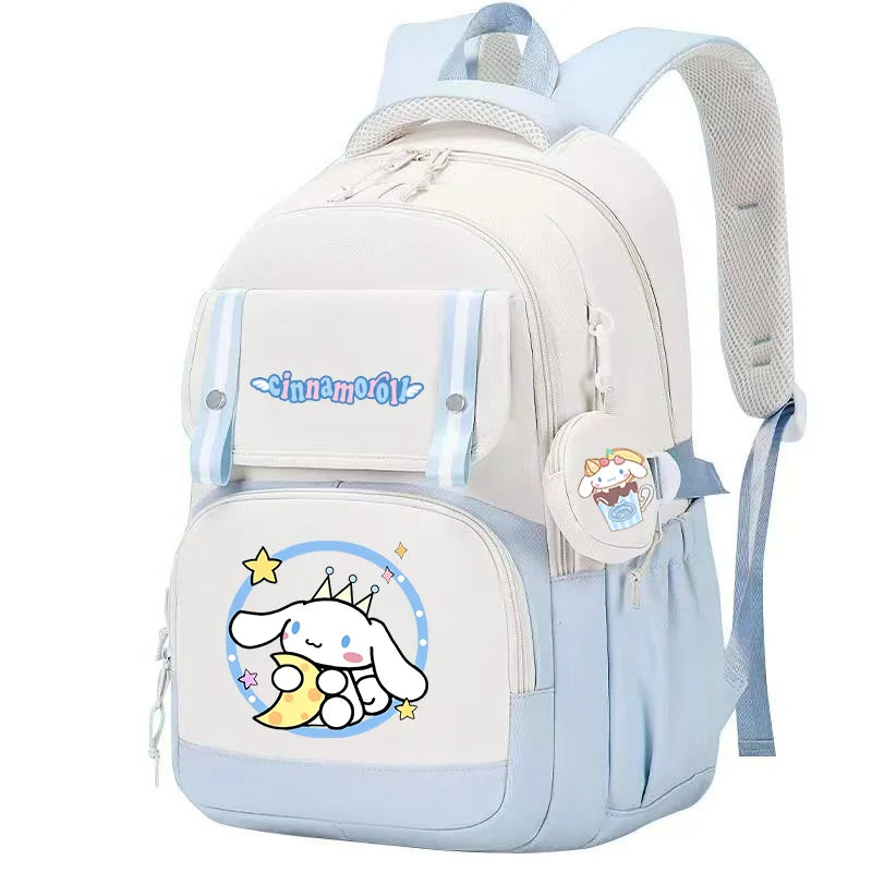 Cinnamoroll Backpack Boys Girls Bookbag Bag Teenager Children Knapsack Schoolbag Rucksack Mochila With Coin Purse