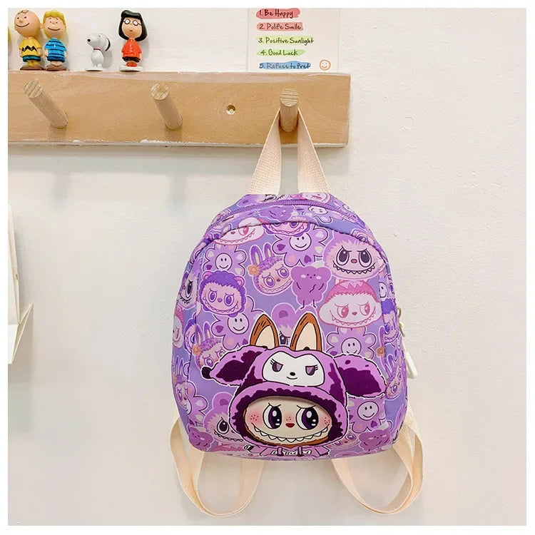 New Large Capacity Children's Backpack Cartoon Cute Primary School Bag Nursery Wear Resistant Double Shoulder Bag Nylon Material