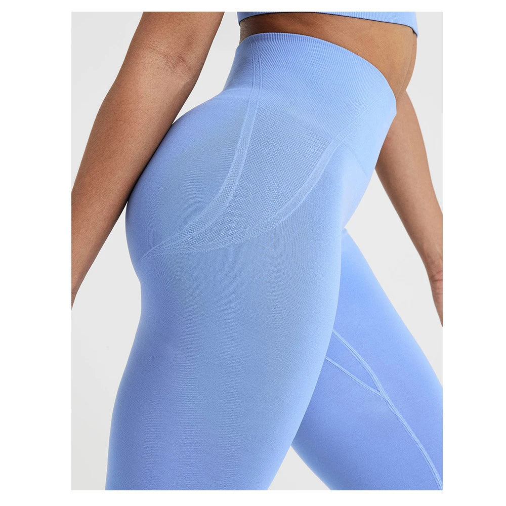 Mühelose, nahtlose, enge Hosen, Fitnessstudio-Leggings, Workout-Yogahosen für Damen, weiche Outfits mit hoher Taille, Fitness-Sportbekleidung