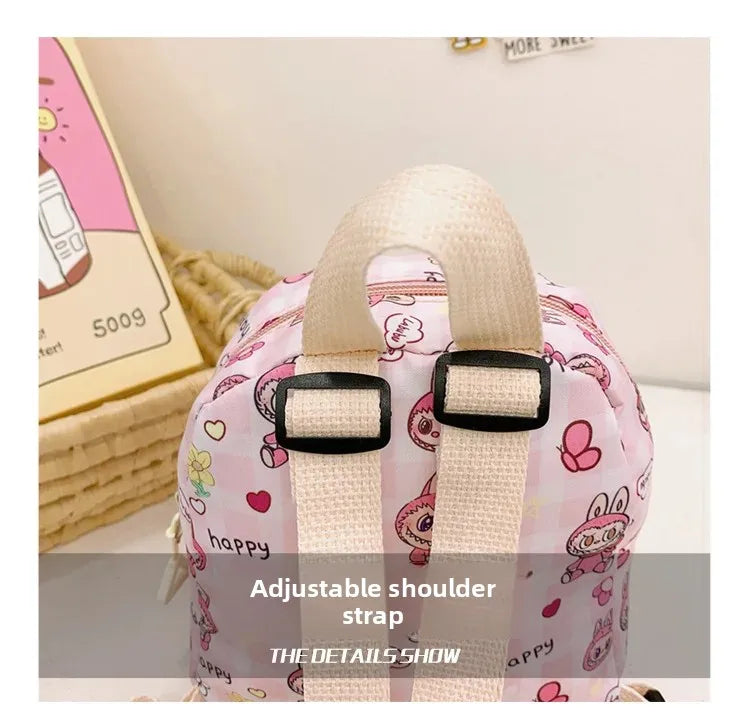 New Large Capacity Children's Backpack Cartoon Cute Primary School Bag Nursery Wear Resistant Double Shoulder Bag Nylon Material