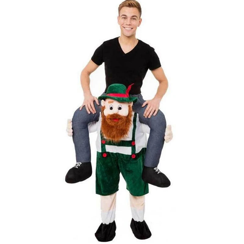 Unisex Halloween Party Cosplay Kostüme Sets für Frauen Männer Zurück Lustige Tier Hosen Fancy Dress Up Oktoberfest Overalls Strampler