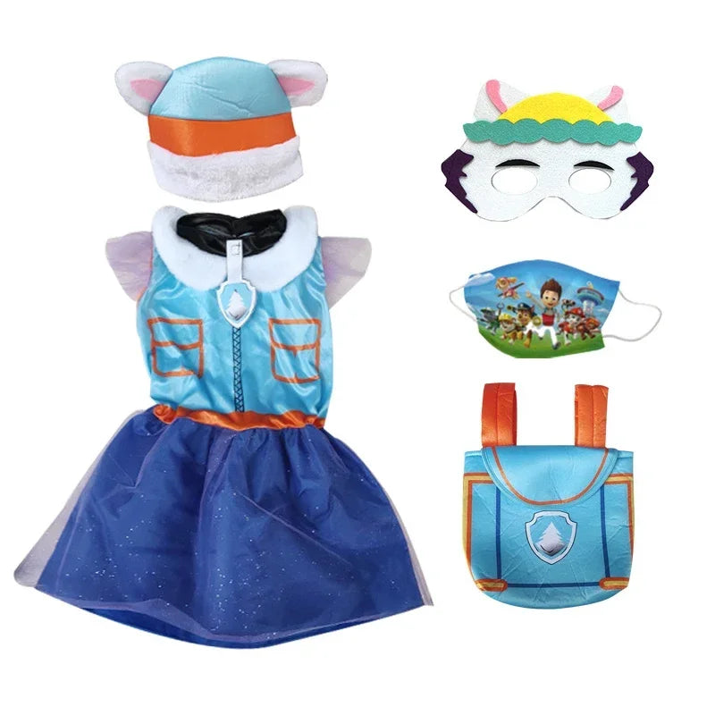Anime Dog Patrol Kinder Tops Hosen Rucksack Hut Marshall Chase Skye Zuma Rubble Kinder Patrol Uniformen Halloween Cosplay Kostüm