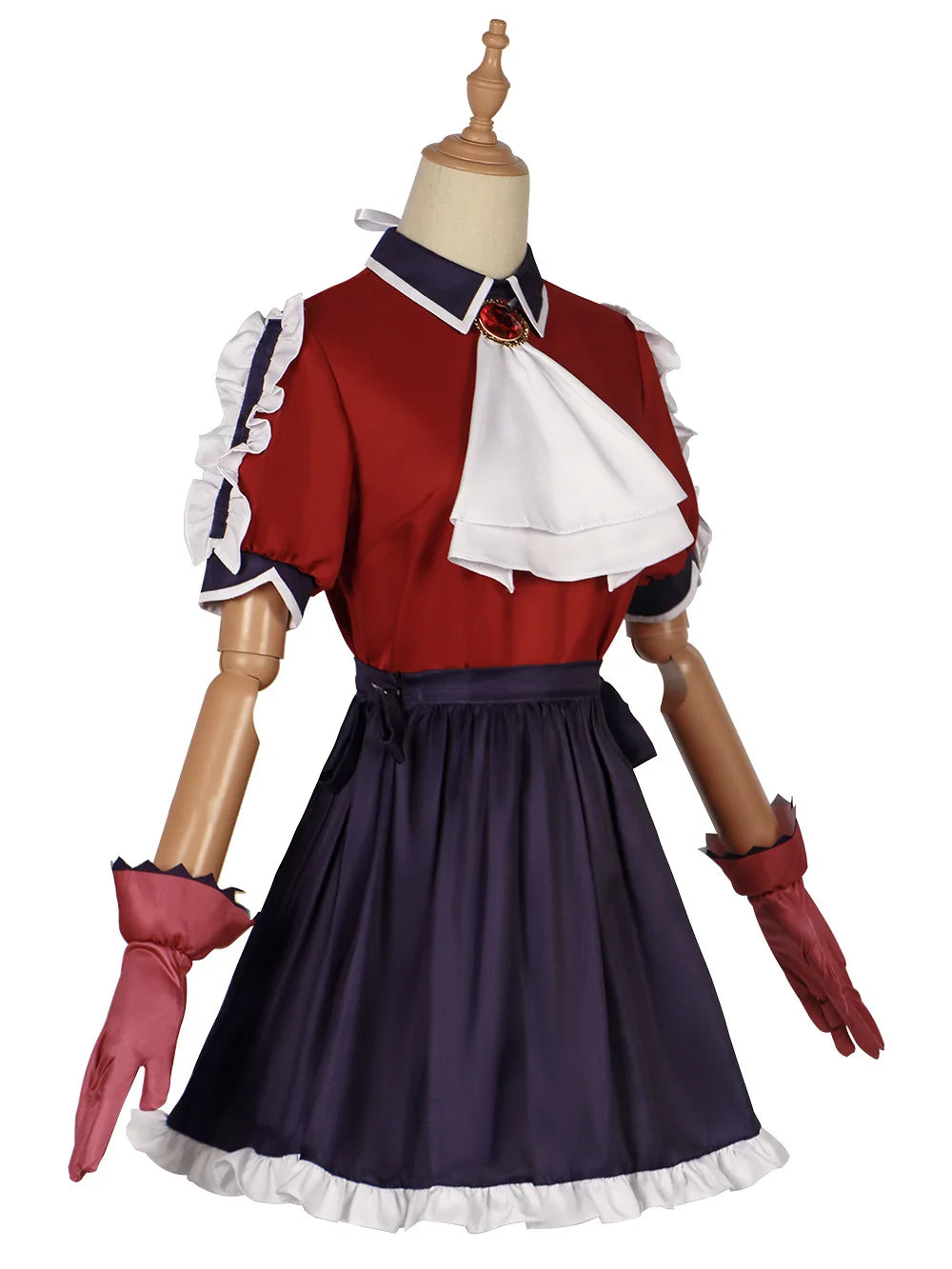 Oshi No Ko Arima Kana/Hoshino Ruby Gesangs- und Tanzaufführungskleid Mädchen Rote Uniform Halloween Anime Karneval Crossdressing-Set