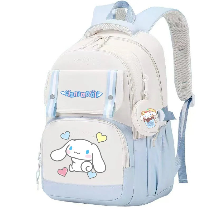 Cinnamoroll Backpack Boys Girls Bookbag Bag Teenager Children Knapsack Schoolbag Rucksack Mochila With Coin Purse