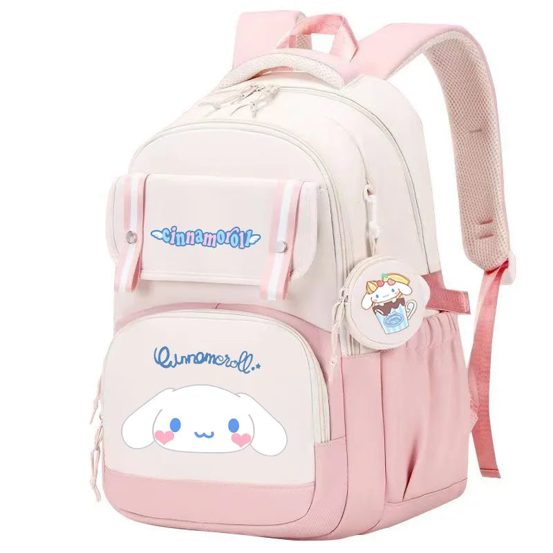 Cinnamoroll Backpack Boys Girls Bookbag Bag Teenager Children Knapsack Schoolbag Rucksack Mochila With Coin Purse