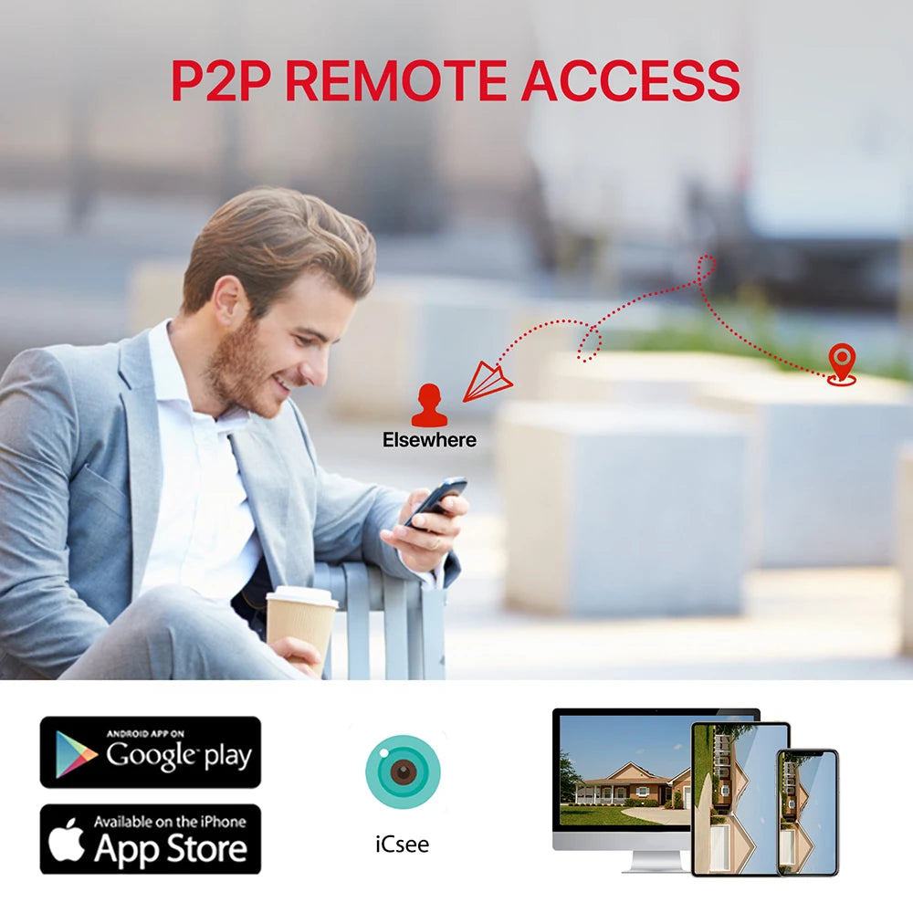 4K 8MP HD Wifi PTZ-Kamera für den Außenbereich, 4MP, Doppelobjektiv, Doppelbildschirm, AI-Auto-Tracking, IP-Kamera, CCTV, Audio-Videoüberwachung, P2P, iCSee