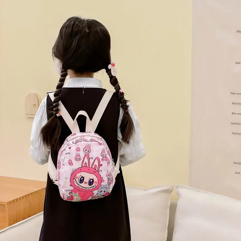 New Large Capacity Children's Backpack Cartoon Cute Primary School Bag Nursery Wear Resistant Double Shoulder Bag Nylon Material