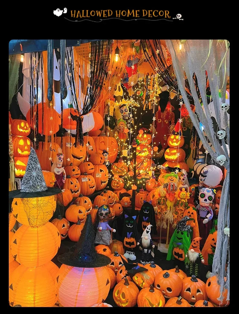 Kürbisse Lampe Halloween Dekoration Für Haus Hof Garten Outdoor Decor Owen Horror Haus Schädel Party Requisiten Glow in The Dark