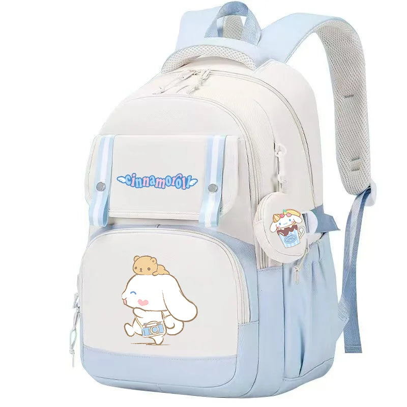 Cinnamoroll Backpack Boys Girls Bookbag Bag Teenager Children Knapsack Schoolbag Rucksack Mochila With Coin Purse