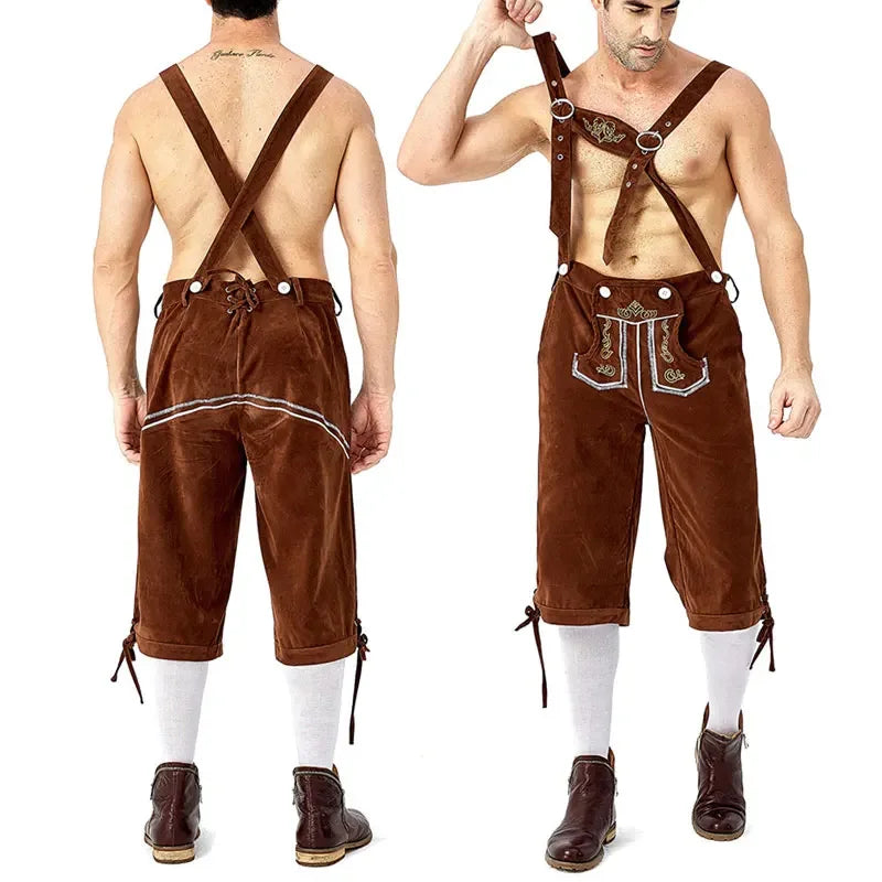 Oktoberfest-Kostüm für Erwachsene, Deutschland, Männer und Frauen, traditionelle bayerische Lederhosen, Shorts, Cosplay, Oktoberfest-Paare