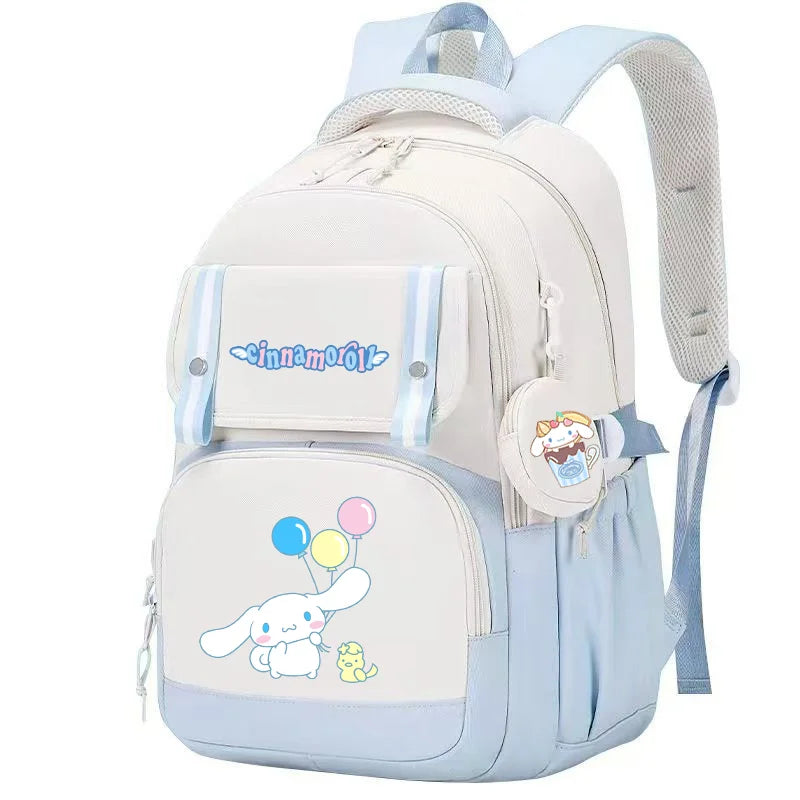 Cinnamoroll Backpack Boys Girls Bookbag Bag Teenager Children Knapsack Schoolbag Rucksack Mochila With Coin Purse
