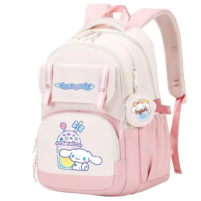 Cinnamoroll Backpack Boys Girls Bookbag Bag Teenager Children Knapsack Schoolbag Rucksack Mochila With Coin Purse