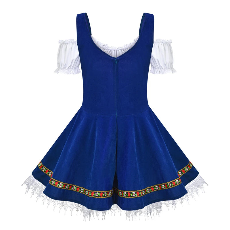Oktoberfest-Kostüm für Damen, deutsches bayerisches traditionelles Dirndlkleid, Oktoberfest-Festivals, Biermädchen-Kostüm