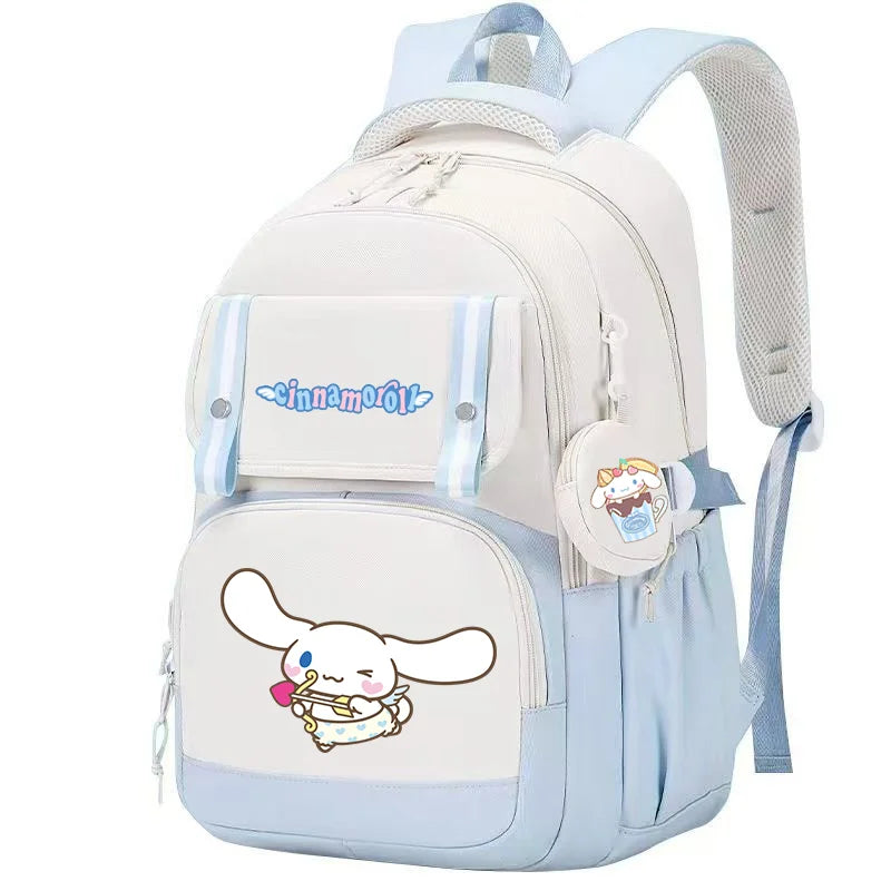 Cinnamoroll Backpack Boys Girls Bookbag Bag Teenager Children Knapsack Schoolbag Rucksack Mochila With Coin Purse